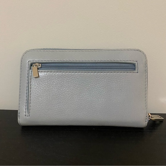 Fossil grey-blue leather wallet (phone wallet) - Picture 3 of 16